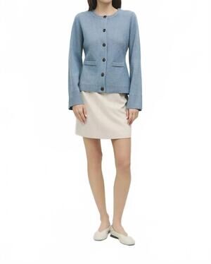 NEW MOD REF flared sleeve cardigan in blue